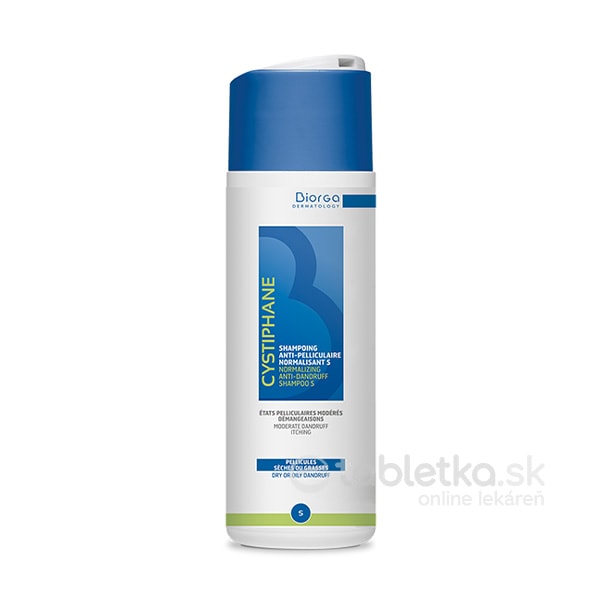 E-shop Cystiphane BIORGA S Normalizujúci šampón proti lupinám 200ml