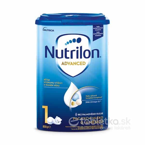 E-shop Nutrilon Advanced 1 počiatočná mliečna dojčenská výživa v prášku (0-6 mesiacov) 800g
