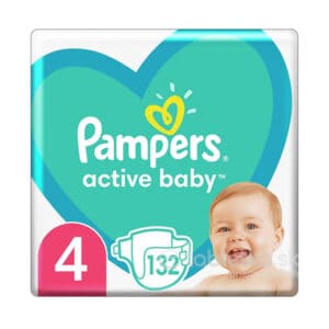 Pampers Active Baby 4 (9-14kg) 132ks