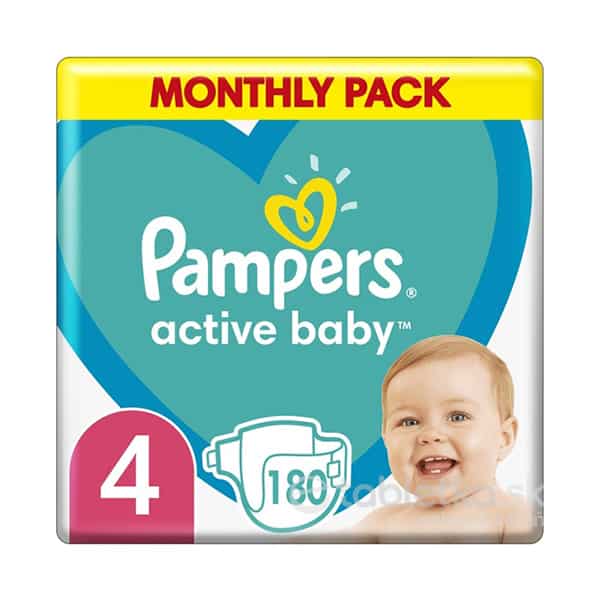 Pampers Active Baby 4 (9-14kg) 180ks