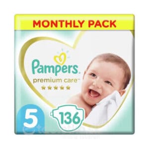 Pampers Premium Care 5 (11-16 kg) Junior 136ks
