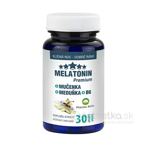 E-shop Pharma Activ Melatonín + Mučenka + Medovka + B6 30 tabliet