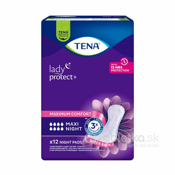 E-shop TENA Lady Maxi Night inkontinenčné vložky na noc 12ks