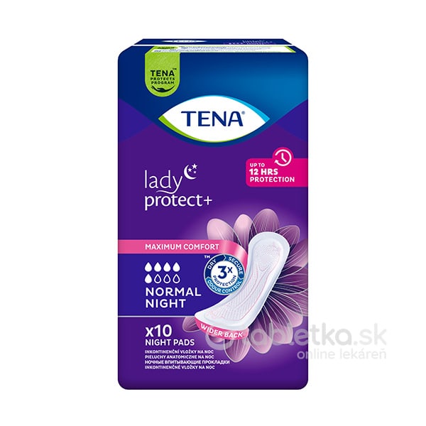 E-shop TENA Lady Normal Night inkontinenčné vložky na noc 10ks