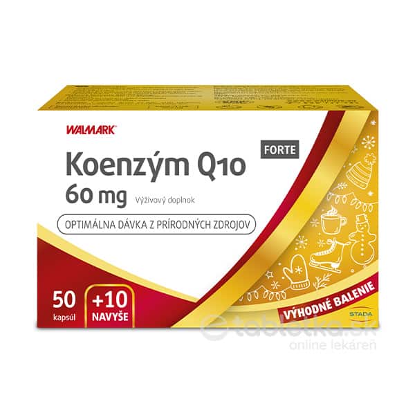 WALMARK Koenzym Q10 FORTE 60 mg Promo 50+10cps