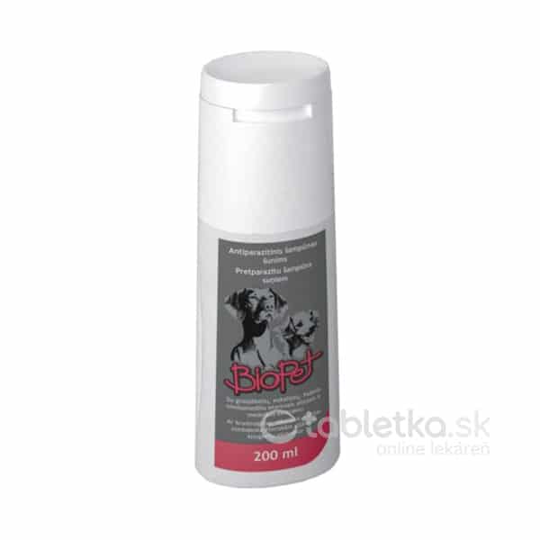 E-shop BIOPET Antiparazitný šampón pre psov 200ml