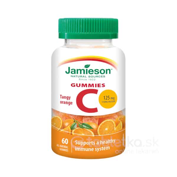 E-shop Jamieson Vitamín C Gummies pastilky s príchuťou pomaranča 60 tbl
