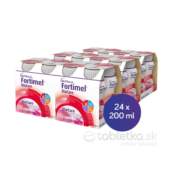 E-shop Fortimel DiaCare s jahodovou príchuťou 24x200ml