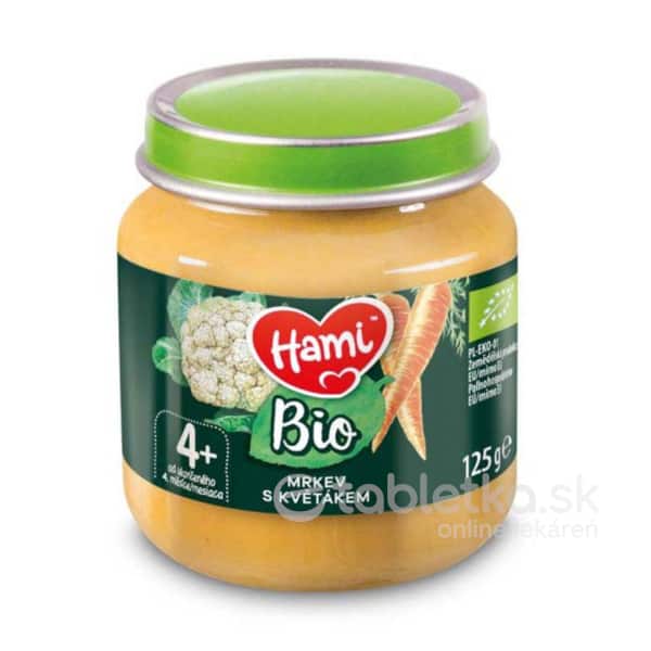 E-shop Hami príkrm Bio Mrkva s karfiolom 4+ 125 g