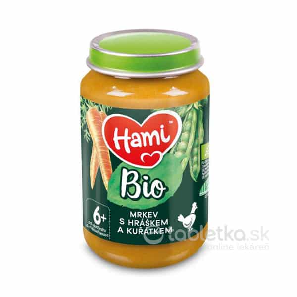 E-shop Hami príkrm Bio mrkva s hráškom a kuraťom 6+ 190G