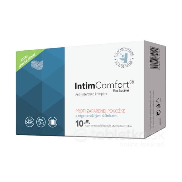 INTIMComfort Vlhčené obrúsky anti-intertrigo komplex 10 ks