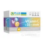 PLUS LEKÁREŇ Vitamín C + D3 + zinok 90tbl