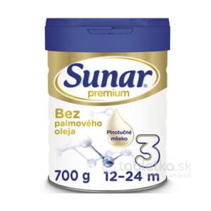 Sunar Premium 3 mliečna výživa (12+) 700g