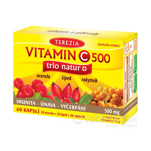 TEREZIA Vitamín C 500 trio natur 60cps