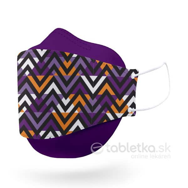 Ochranná polomaska Ambrela Geometric Purple veľkosť L