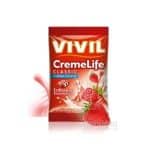 VIVIL BONBONS CREME LIFE CLASSIC drops s jahodovo-smotanovou príchuťou, bez cukru 110 g