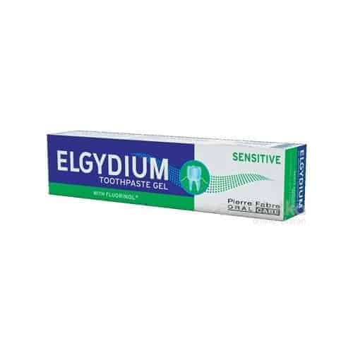 E-shop ELGYDIUM SENSITIVE gélová zubná pasta s fluorinolom k ochrane citlivých zubov 75 ml