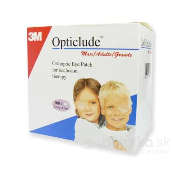 E-shop 3M Opticlude Maxi Očná náplasť [SelP] 5,7x8,2 cm, ortoptická (1539/100) 1x100 ks