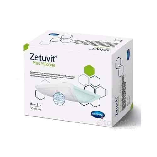 E-shop ZETUVIT Plus Silicone kompres sterilný 8x8 cm 1x10 ks