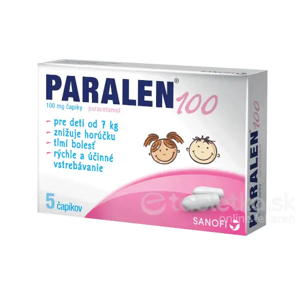 PARALEN 100, 5 čapíkov 100mg