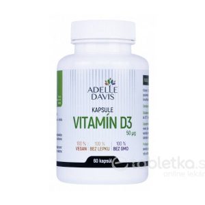 Adelle Davis Vitamín D3, 60 cps