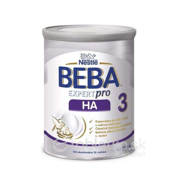 E-shop BEBA EXPERT pro HA 3 mliečna výživa (od ukonč. 12. mesiaca) 800g