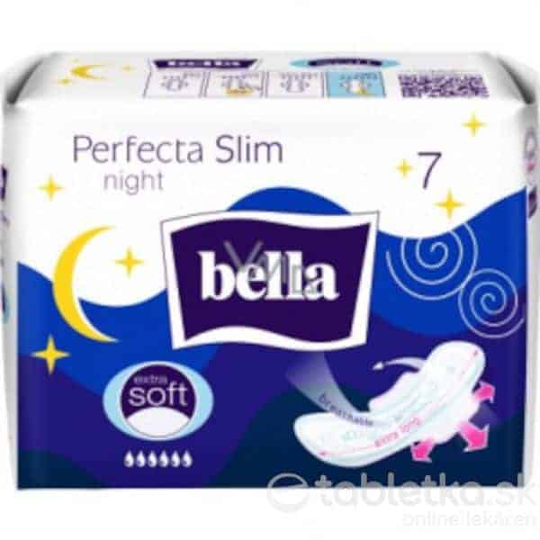 Bella Perfecta Slim Night Extra Soft Ultratenké hygienické vložky s krídelkami 7 ks
