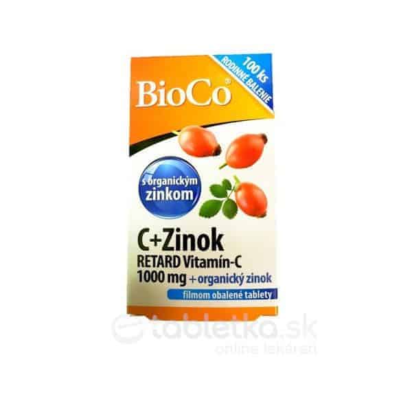 E-shop BioCo C+Zinok tbl vitamín C RETARD 1000 mg + organický zinok 1x100 ks