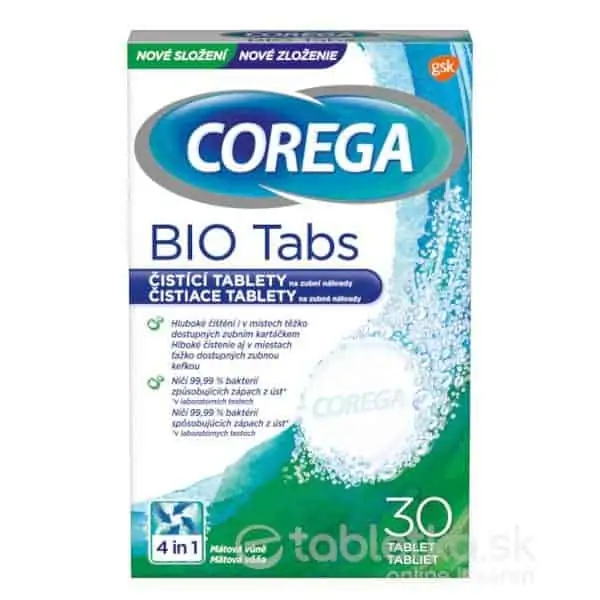 COREGA BIO Tabs antibakteriálne čistiace tablety 30tbl