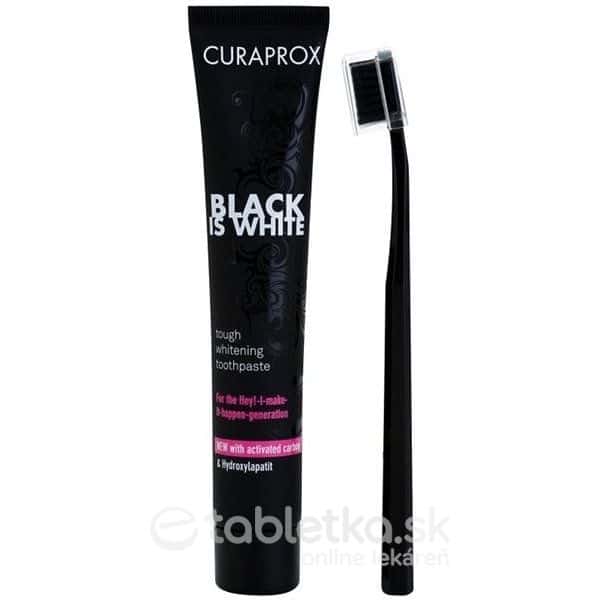 E-shop CURAPROX Black is White zubná pasta 90 ml + zubná kefka CS 5460