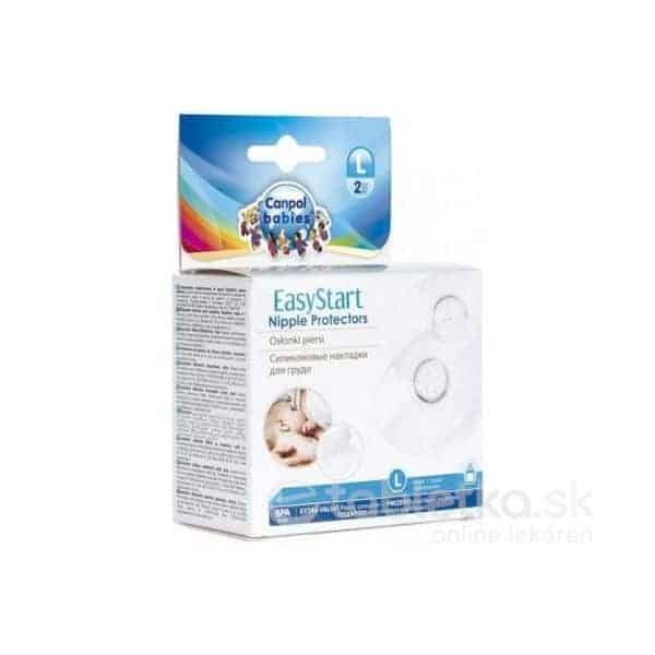 Canpol Babies EasyStart Premium Chrániče veľ. L prsných bradaviek 2 ks