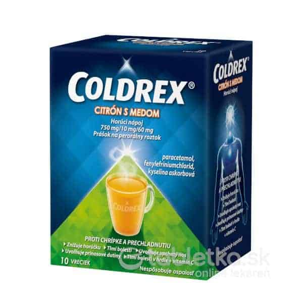 E-shop Coldrex Horúci nápoj Citrón s medom 10 vreciek