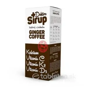 Doktor Sirup kalciový sirup Ginger coffee 200ml