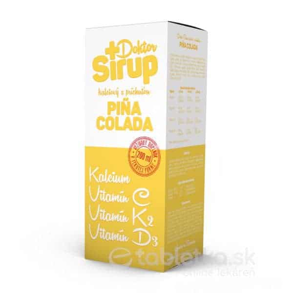 E-shop Doktor Sirup kalciový sirup s príchuťou PINA COLADA 1x200 ml