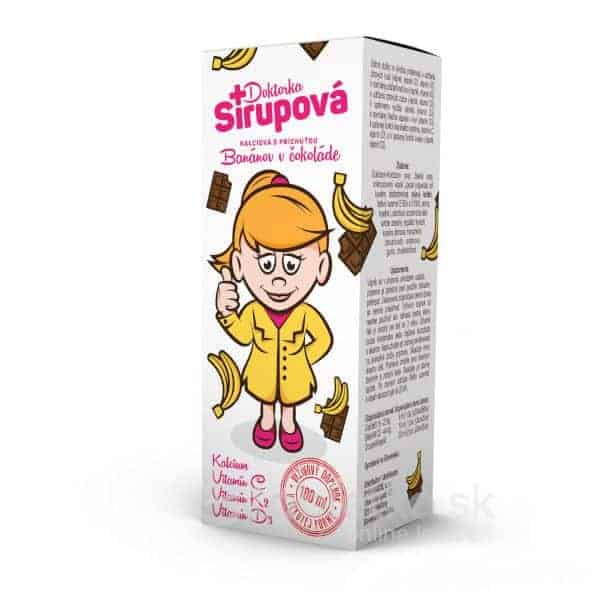 E-shop Doktorka Sirupová kalciový sirup s príchuťou banánov v čokoláde 100ml