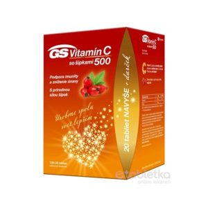 GS Vitamín C 500 so šípkami darček 2021 tbl 100+20 navyše