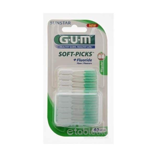 E-shop GUM MK Soft-Picks gumové medzizubné kefky s fluoridom 40 ks