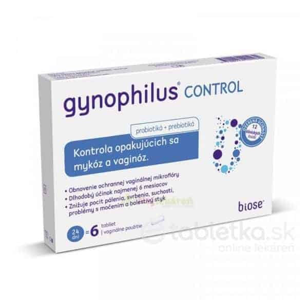 E-shop GYNOPHILUS CONTROL vaginálne tablety 6 ks