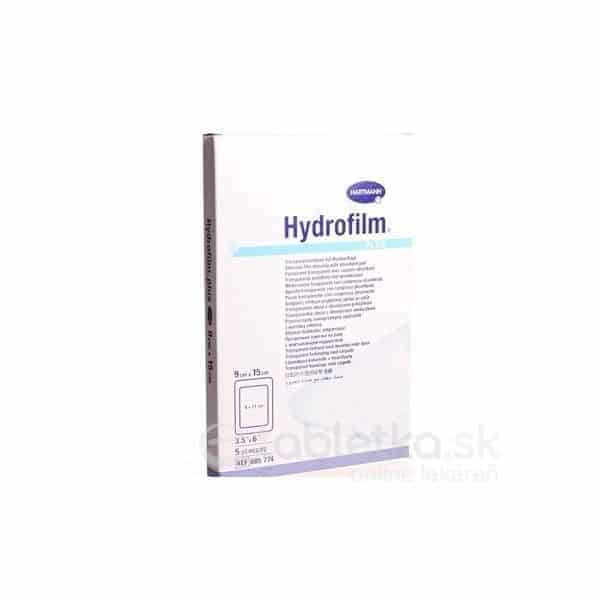 HYDROFILM PLUS sterilný transparentný obväz s vankúšikom (9×15 cm) 5 ks