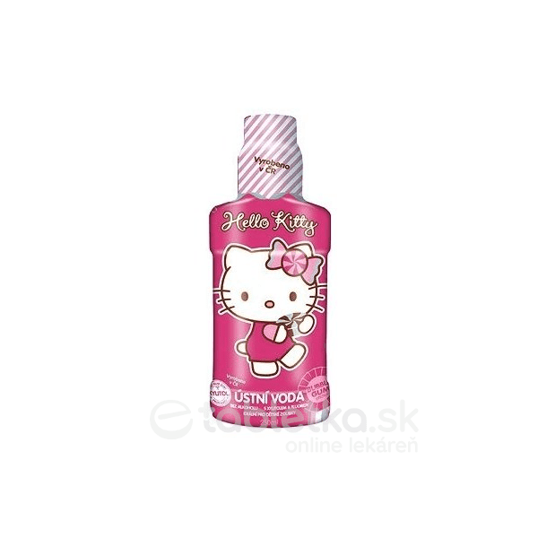 E-shop Hello Kitty ústna voda príchuť bubble gum 250 ml