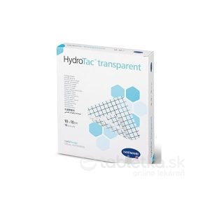 HydroTac transparent krytie na rany hydrogélový obväz (10x10 cm), 10 ks