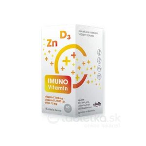 IMUNO Vitamín – Apateka 60 cps (vitamín C + D + zinok)