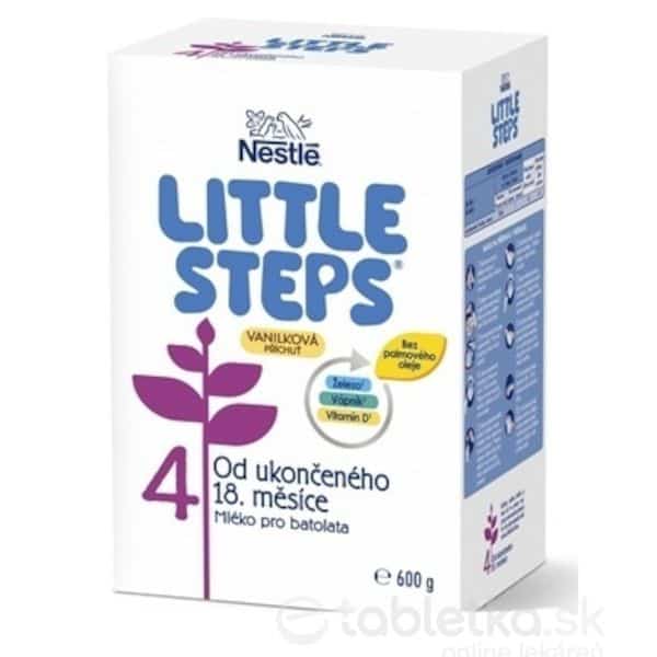 LITTLE STEPS 4 Vanilka mliečna výživa pre batoľatá (od ukonč. 18. mesiaca) 600 g
