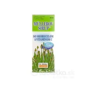 MÜLLEROV SIRUP SO SKOROCELOM A VIT. C bez cukru 245 ml