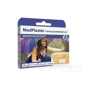 MedPlaster Náplasť WATER RESISTANT 19×72 mm, s vankúšikom 1×20 ks