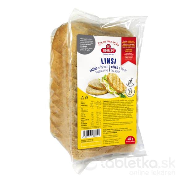 E-shop LINSI - bezgluténový chlieb s ľanom 1x300 g
