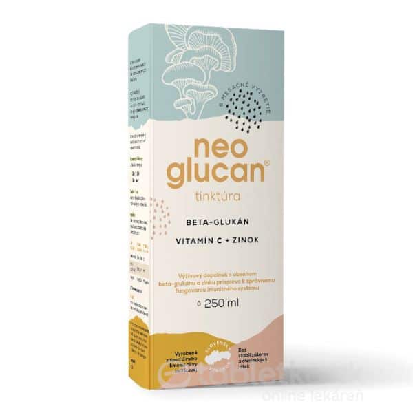NeoGlucan tinktúra beta-glukán, vitamín C a zinok 250 ml