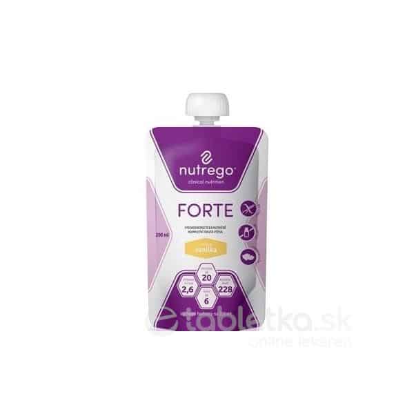 Nutrego FORTE s príchuťou vanilka 12x200 ml