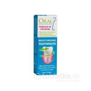 OralSeven zvlhčujúca zubná pasta 75 ml