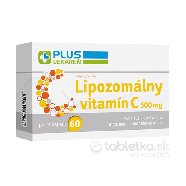 E-shop PLUS LEKÁREŇ Lipozomálny vitamín C 500mg 60cps